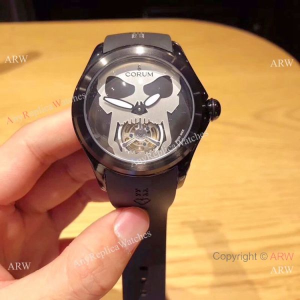 Best Quality Corum Bubble 47 Flying Tourbillon Wrist All Black Corum Watch Best Quality Corum Bubble 47 Flying Tourbillon Wrist All Black Corum Watch