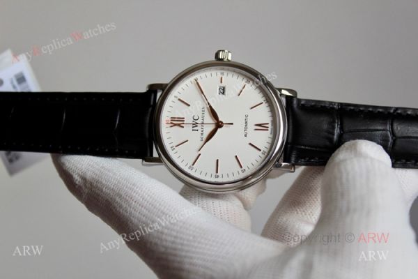 High End Replica IWC Schaffhausen Portofino White Dial rose gold markers Automatic Watch High End Replica IWC Schaffhausen Portofino White Dial rose gold markers Automatic Watch