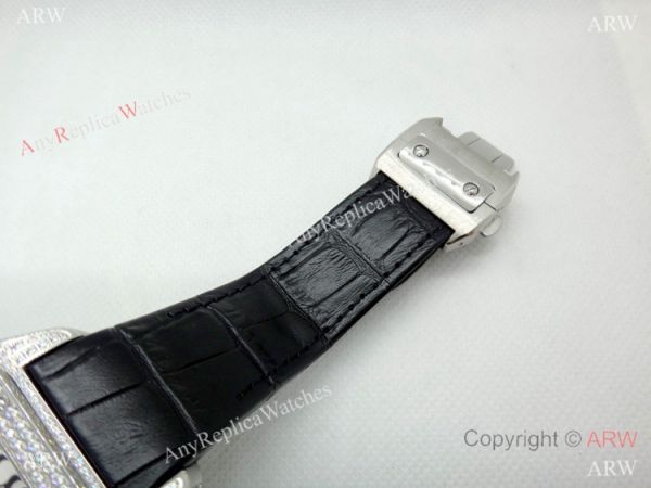 Cartier Santos Diamond Replica Watch Stainless Steel QUARTZ 39mm Cartier Santos Diamond Replica Watch Stainless Steel QUARTZ 39mm