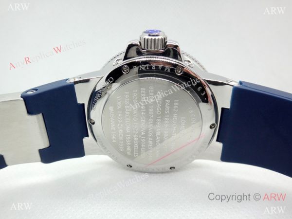 SWISS Replica Ulysse Nardin Marine Watch Blue Chronograph Dial Blue Rubber Strap SWISS Replica Ulysse Nardin Marine Watch Blue Chronograph Dial Blue Rubber Strap