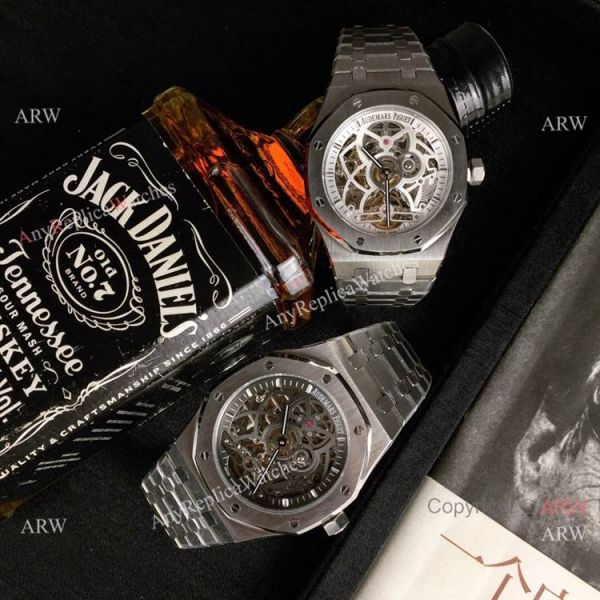 Fake AP Skeleton Royal Oak Stainless Steel 43mm Watch Fake AP Skeleton Royal Oak Stainless Steel 43mm Watch