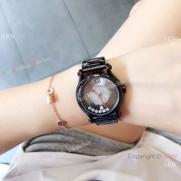 Copy Chopard Happy Sport Quartz Watch Black Case White Dial Copy Chopard Happy Sport Quartz Watch Black Case White Dial