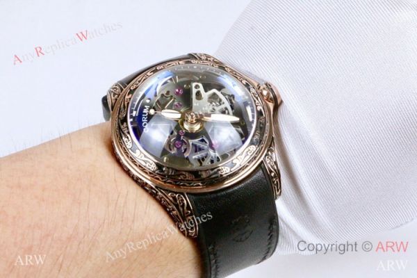 Corum Bubble Squelette &8216;Tattoo Rose Gold Watch Replica Corum Watches Corum Bubble Squelette &8216;Tattoo Rose Gold Watch Replica Corum Watches