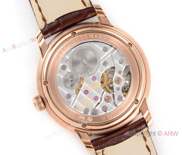 GB Factory replica Audemars Piguet Jules Audemars Rose Gold Black MOP Dial Watch GB Factory replica Audemars Piguet Jules Audemars Rose Gold Black MOP Dial Watch