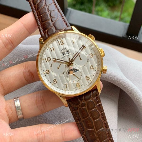 Copy IWC Portofino Grand Complication SS White Dial Watch Best Quality Copy IWC Portofino Grand Complication SS White Dial Watch Best Quality