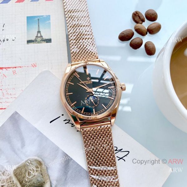 Vacheron Constantin Replika Watch Rose Gold Moonphase Vacheron Constantin Replika Watch Rose Gold Moonphase