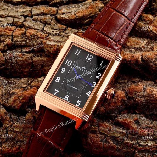 New Copy Jaeger-LeCoultre Reverso Classic 46mm Watch Stainless Steel Black Face New Copy Jaeger-LeCoultre Reverso Classic 46mm Watch Stainless Steel Black Face