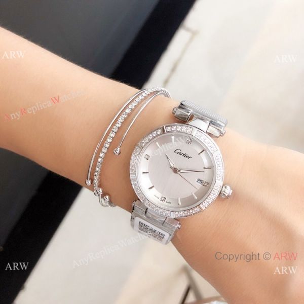 Copy Cartier Pasha de 35mm watch Stainless Steel Black Dial Copy Cartier Pasha de 35mm watch Stainless Steel Black Dial
