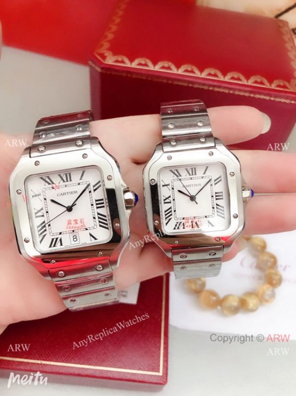 New Replica Cartier Santos de All Gold Watch 39mm or 35mm New Replica Cartier Santos de All Gold Watch 39mm or 35mm
