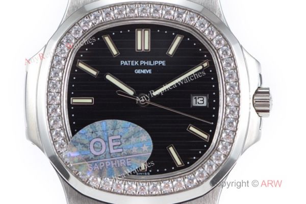 OE Factory Best Replica Patek Philippe 5711 G Nautilus SS Diamond Watches OE Factory Best Replica Patek Philippe 5711 G Nautilus SS Diamond Watches
