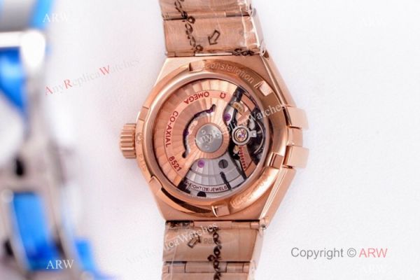 Swiss Replica Omega Constellation Rose Gold Diamond 27mm Watch 2019 New Swiss Replica Omega Constellation Rose Gold Diamond 27mm Watch 2019 New