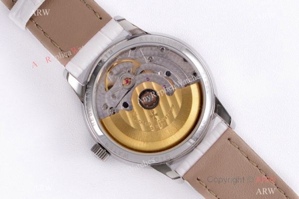 (VC) Swiss Grade Vacheron Constantin Patrimony Watch Vacheron Constantin Geneve Fake White Leather Strap (VC) Swiss Grade Vacheron Constantin Patrimony Watch Vacheron Constantin Geneve Fake White Leather Strap