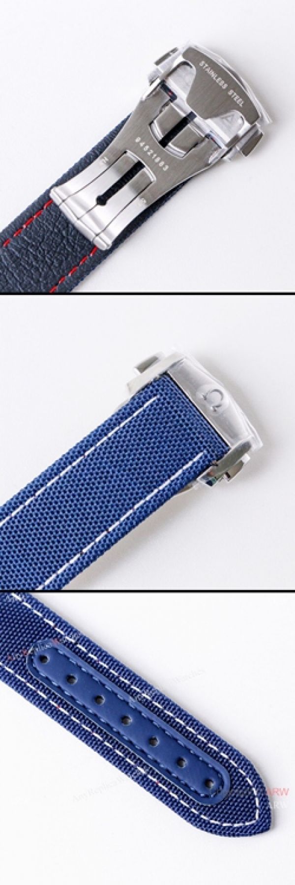 (VS)Swiss Copy OMEGA Seamaster Aqua Terra RYDER CUP Watch Blue Leather Strap (VS)Swiss Copy OMEGA Seamaster Aqua Terra RYDER CUP Watch Blue Leather Strap