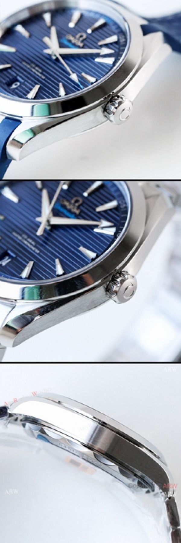 VS Replica Omega Seamaster Aqua Terra 150m MASTER watch Blue Dial Blue Rubber Strap VS Replica Omega Seamaster Aqua Terra 150m MASTER watch Blue Dial Blue Rubber Strap