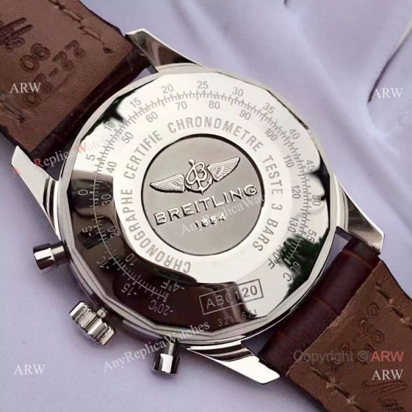 JF FACTORY Breitling Navitimer 01 Men Watch White Dial Brown Leather Strap JF FACTORY Breitling Navitimer 01 Men Watch White Dial Brown Leather Strap