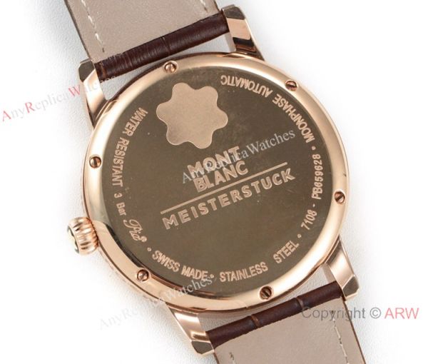 VF Factory Fake Montblanc Star Legacy Moon Rose Gold White Face Watch VF Factory Fake Montblanc Star Legacy Moon Rose Gold White Face Watch