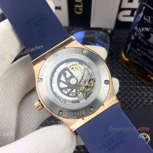 Copy Hublot Classic Fusion Skeleton Face Rose Gold Watch 2019 New Copy Hublot Classic Fusion Skeleton Face Rose Gold Watch 2019 New