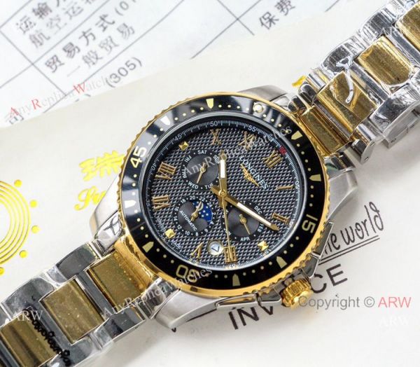 Longines HydroConquest 2-Tone Black Bezel Watches New Replica Longines HydroConquest 2-Tone Black Bezel Watches New Replica