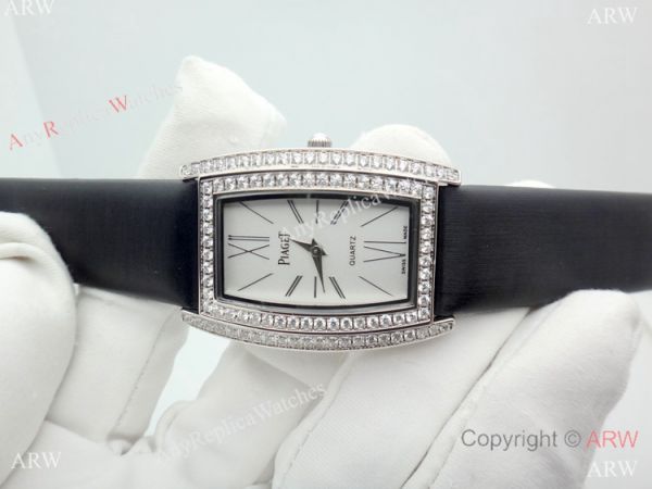 Copy Piaget Limelight Tonneau Women Watch SS Diamond Copy Piaget Limelight Tonneau Women Watch SS Diamond