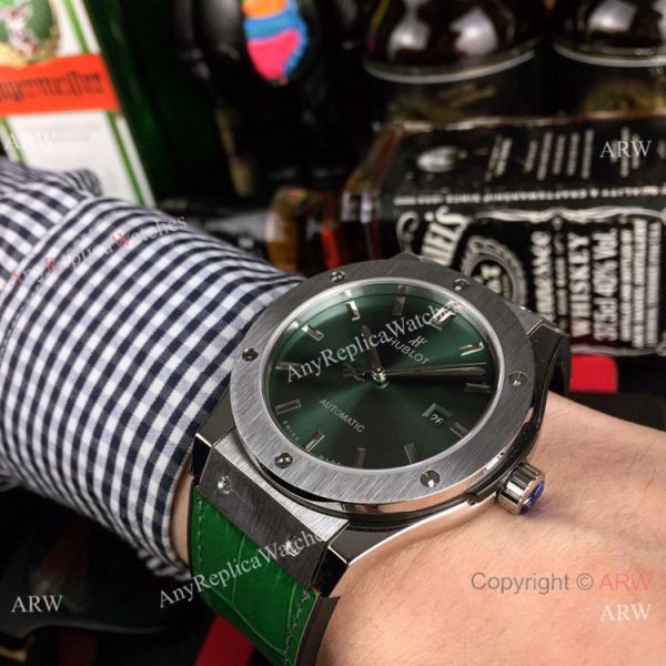 AAA Copy Hublot Classic Fusion Automatic Watches Green version AAA Copy Hublot Classic Fusion Automatic Watches Green version