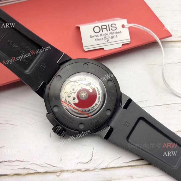 Swiss Fake Oris Aquis Automatic Watch Black Case Sapphire glass Swiss Fake Oris Aquis Automatic Watch Black Case Sapphire glass