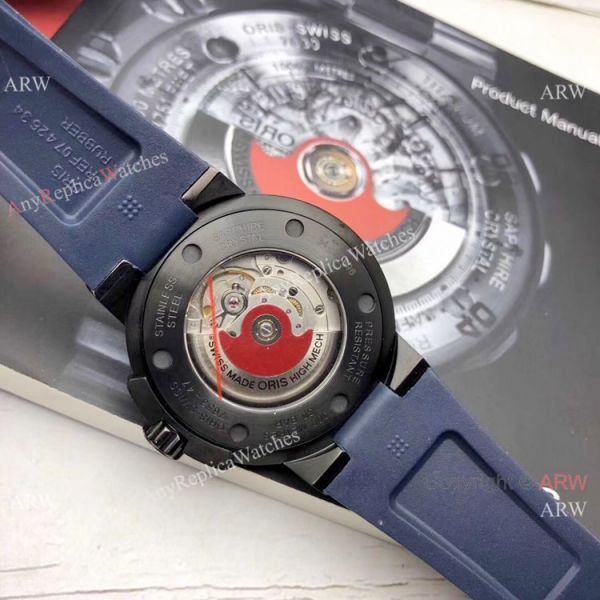 Highest Quality Fake Oris Aquis Swiss sw200 Watch Blue Rubber Strap Highest Quality Fake Oris Aquis Swiss sw200 Watch Blue Rubber Strap