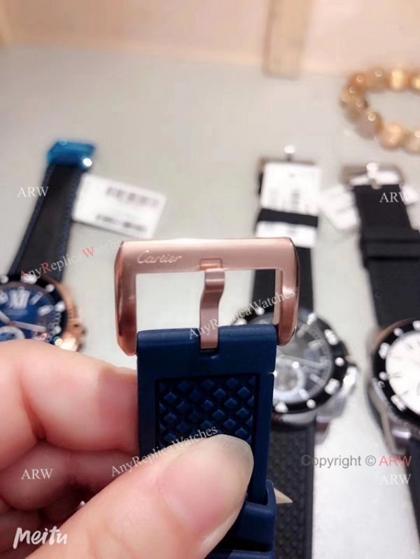 Copy Cartier Calibre De Diver Rose Gold Black Face Watches Copy Cartier Calibre De Diver Rose Gold Black Face Watches