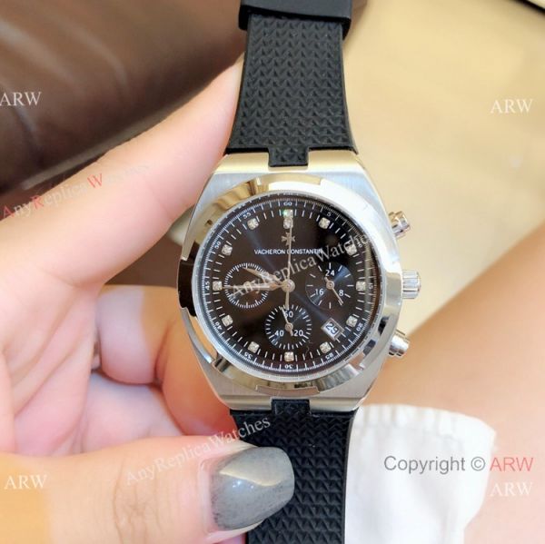 Fake Vacheron Constantin Overseas Chrono Watch Rose Gold Silver Dial Fake Vacheron Constantin Overseas Chrono Watch Rose Gold Silver Dial