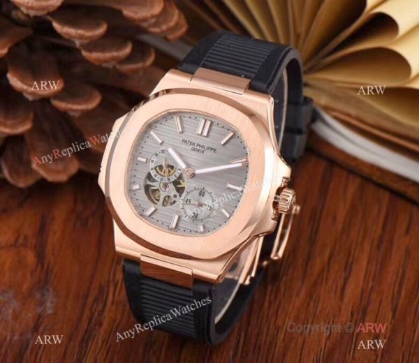 Copy Patek Philippe Nautilus Flying Tourbillon 42mm Watch White Rubber Band Copy Patek Philippe Nautilus Flying Tourbillon 42mm Watch White Rubber Band