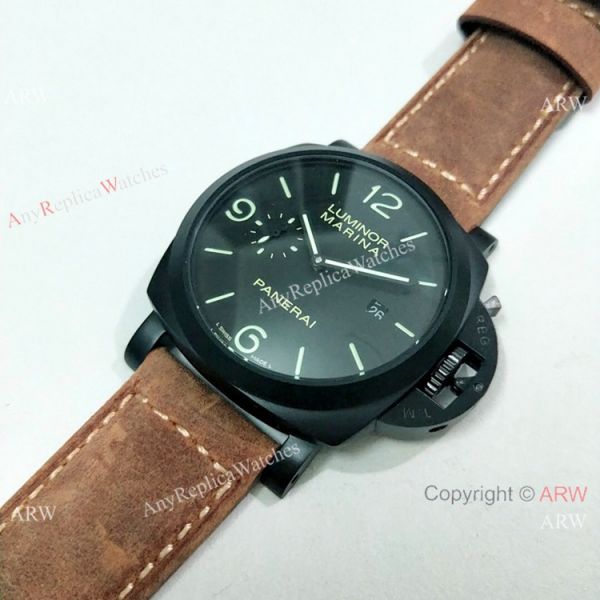 Luminor Marina Panerai Black Steel 44mm Watch Fake Panerai Watch PAM312 Luminor Marina Panerai Black Steel 44mm Watch Fake Panerai Watch PAM312