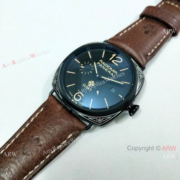 New Style Copy Panerai Radiomir Firenze Black Case Watch 45mm New Style Copy Panerai Radiomir Firenze Black Case Watch 45mm
