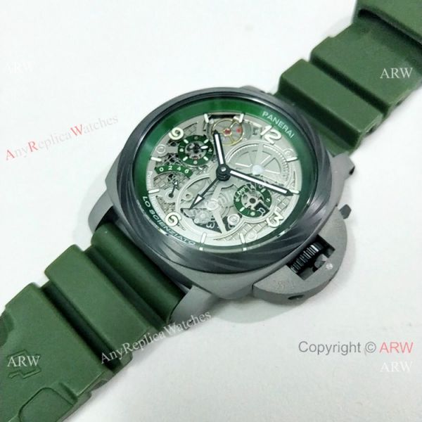 Copy Panerai Luminor Tourbillon GMT Lo Scienziato Green Watch PAM00768 Copy Panerai Luminor Tourbillon GMT Lo Scienziato Green Watch PAM00768