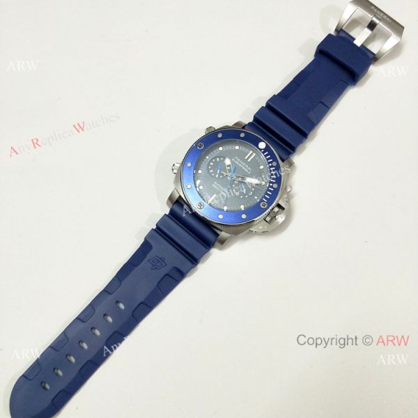 Copy Panerai Luminor Submersible PAM00982 Watch SS Blue Bezel Copy Panerai Luminor Submersible PAM00982 Watch SS Blue Bezel