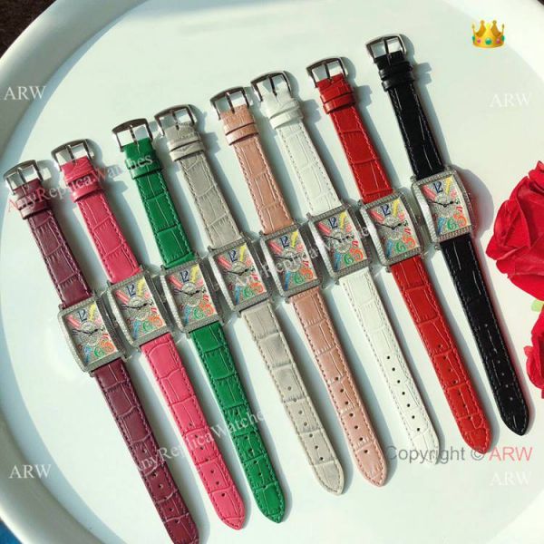 Replica Franck Muller Long Island Color Dreams Watch Diamond Case Replica Franck Muller Long Island Color Dreams Watch Diamond Case