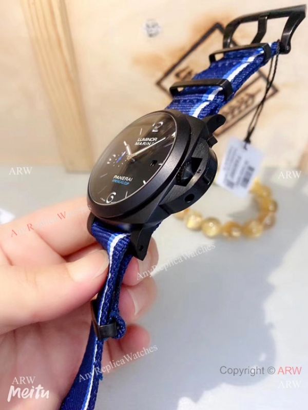 New Copy Panerai Luminor Marina Nato Strap Black Case Watches New Copy Panerai Luminor Marina Nato Strap Black Case Watches