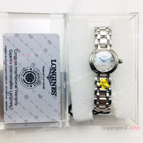 (VS) Swiss Replica Longines PrimaLuna Watch Stainless Steel MOP Dial (VS) Swiss Replica Longines PrimaLuna Watch Stainless Steel MOP Dial
