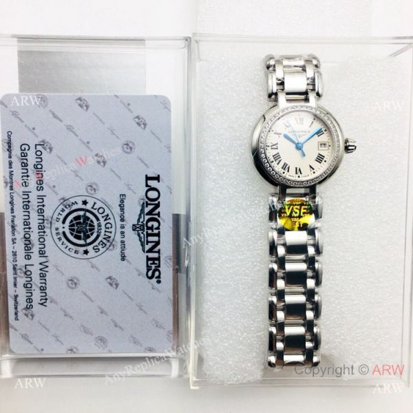 (VSF) Swiss Copy Longines PrimaLuna Stainless Steel Diamond Watch (VSF) Swiss Copy Longines PrimaLuna Stainless Steel Diamond Watch