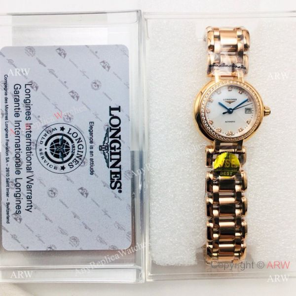 VS Factory Swiss Replica Longines PrimaLuna Automatic Watch Rose Gold White Dial VS Factory Swiss Replica Longines PrimaLuna Automatic Watch Rose Gold White Dial