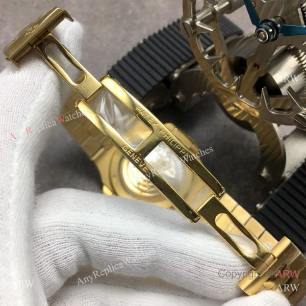 Grade 1A Replica Patek Philippe Nautilus GB Factory Cal.324 Yellow Gold Black Dial Watch Grade 1A Replica Patek Philippe Nautilus GB Factory Cal.324 Yellow Gold Black Dial Watch