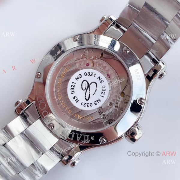 YF Swiss Replica Chopard HAPPY SPORT Ladies Watch Stainless Steel Blue Dial YF Swiss Replica Chopard HAPPY SPORT Ladies Watch Stainless Steel Blue Dial