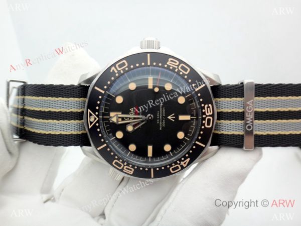 VS Factory Omega Seamaster 007 James Bond &8216;NO TIME TO DIE Watch Nylon Strap VS Factory Omega Seamaster 007 James Bond &8216;NO TIME TO DIE Watch Nylon Strap