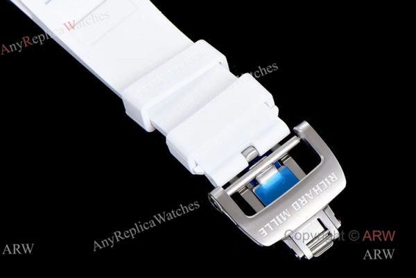 KV Factory Richard Mille RM 011 White Rubber Band Replica Watches For Men KV Factory Richard Mille RM 011 White Rubber Band Replica Watches For Men