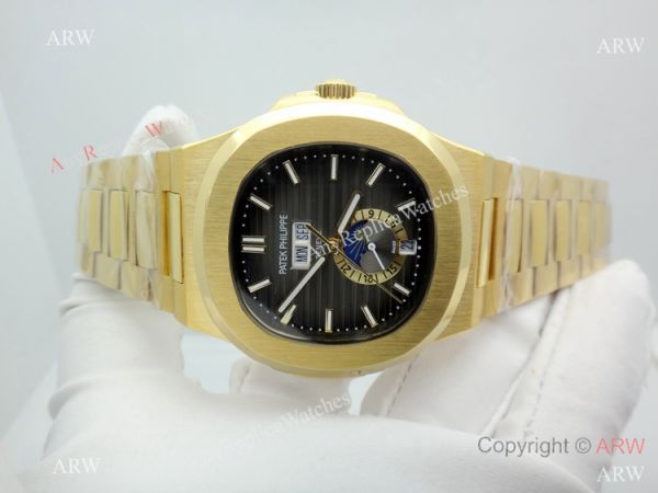 Copy Patek Philippe Nautilus Annual Calendar Moonphase Watch Yellow Gold Copy Patek Philippe Nautilus Annual Calendar Moonphase Watch Yellow Gold