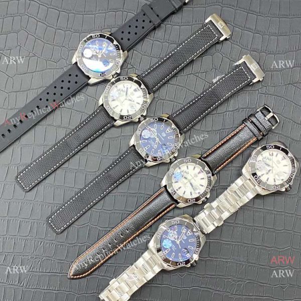 AAA Quality Copy Tag Heuer Aquaracer Calibre 5 White Dial Watches 43mm AAA Quality Copy Tag Heuer Aquaracer Calibre 5 White Dial Watches 43mm