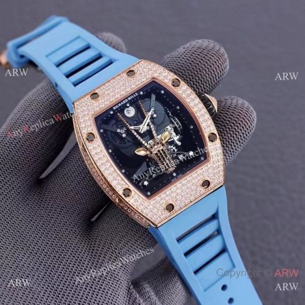 Swiss Quality Replica Richard Mille Goat Mask Automatic Watches Rose Gold Swiss Quality Replica Richard Mille Goat Mask Automatic Watches Rose Gold