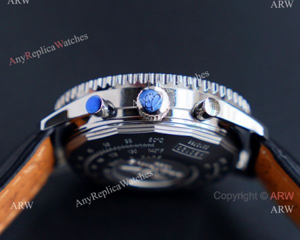 Swiss Replica Breitling Old Navitimer 7750 Watch Black Leather Strap Swiss Replica Breitling Old Navitimer 7750 Watch Black Leather Strap