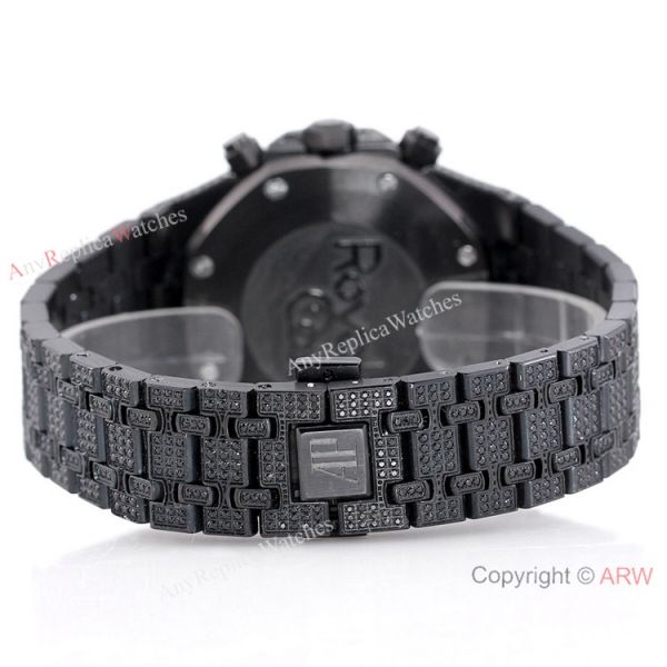 Solid Black Audemars Piguet Ice Royal Oak Replica Watch 15400 Solid Black Audemars Piguet Ice Royal Oak Replica Watch 15400