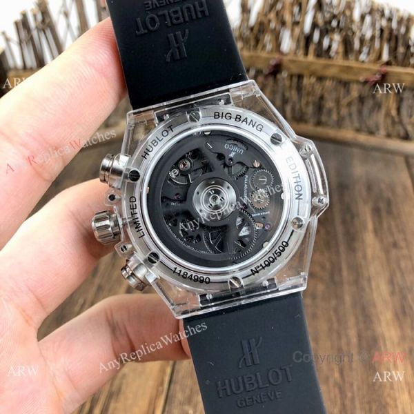 Big Bang Unico Diamond Bezel Hublot Transparent Watch New Replica Big Bang Unico Diamond Bezel Hublot Transparent Watch New Replica