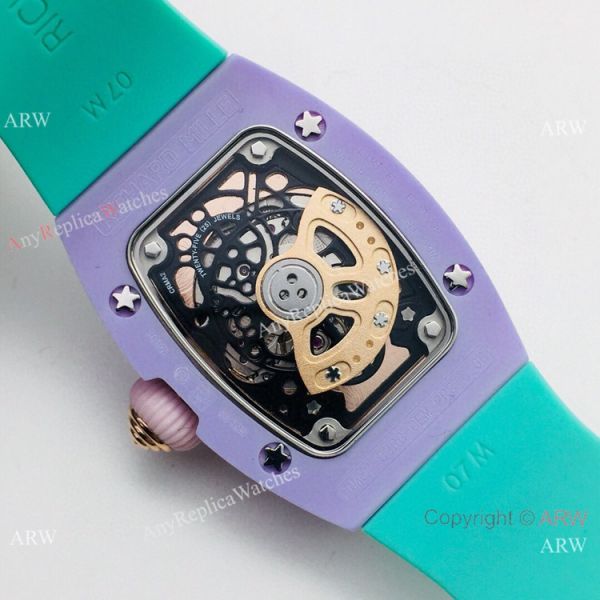 VS Factory Richard Mille AAA RM 07-03 Marshmallow BonBon Watch Green Rubber Strap VS Factory Richard Mille AAA RM 07-03 Marshmallow BonBon Watch Green Rubber Strap