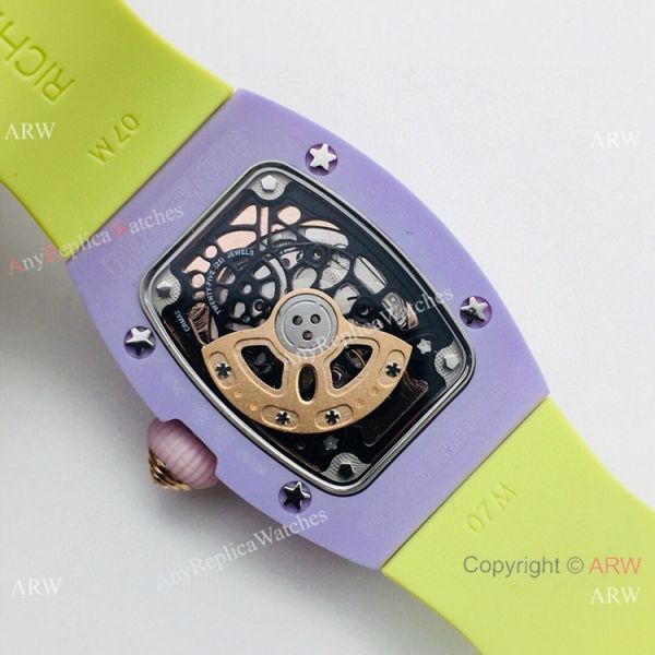 VS Factory Swiss Richard Mille RM07-03 BonBon Watch Ceramic Green Rubber Strap VS Factory Swiss Richard Mille RM07-03 BonBon Watch Ceramic Green Rubber Strap